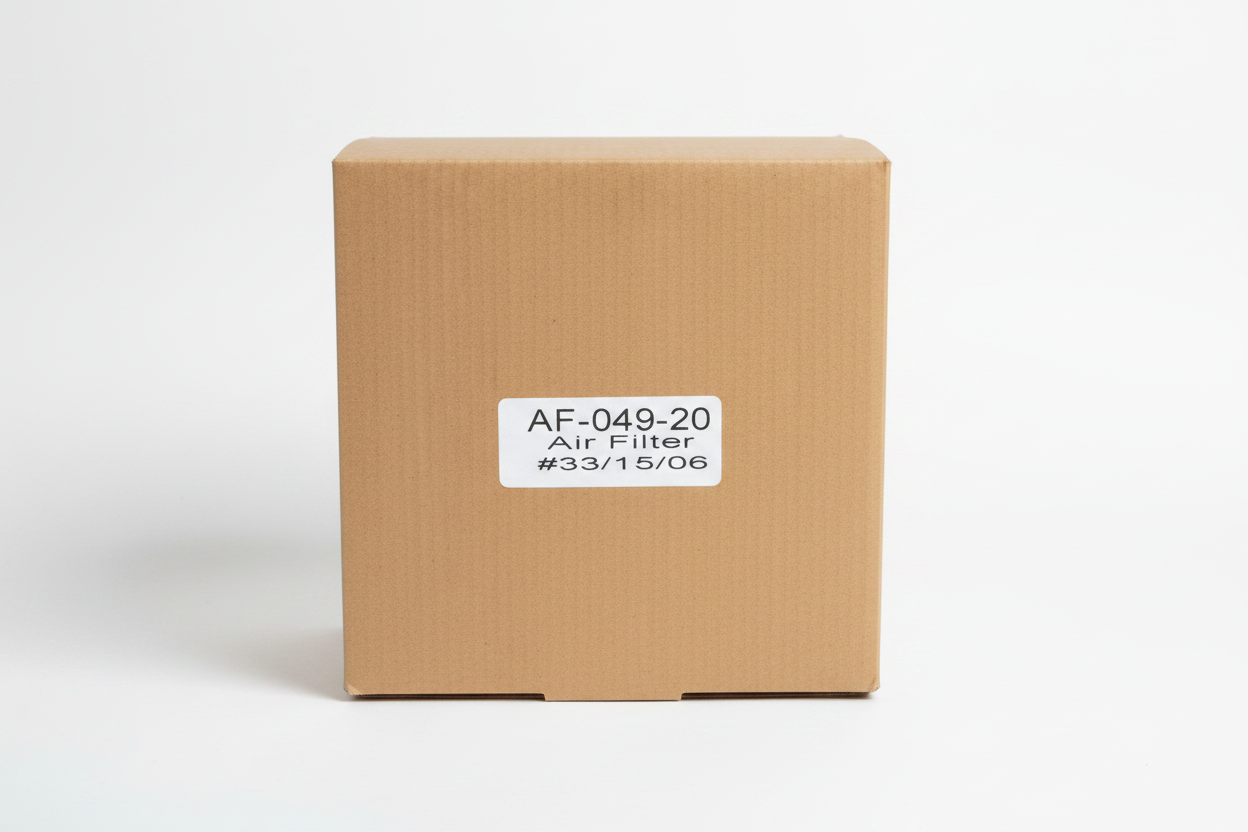 AF-049-20 Air Filter box label