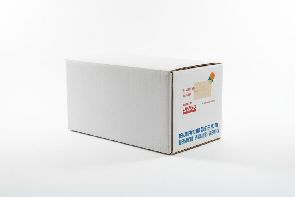 Packaging box for Denso remanufactured starter motor